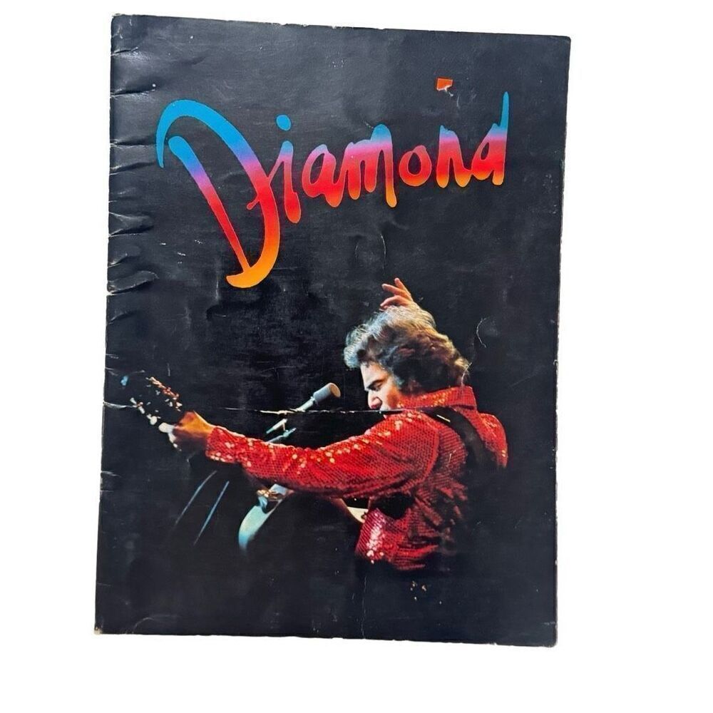 Vintage 1981 Neil Diamond "On The Way To The Sky" Concert Tour Program Souvenir
